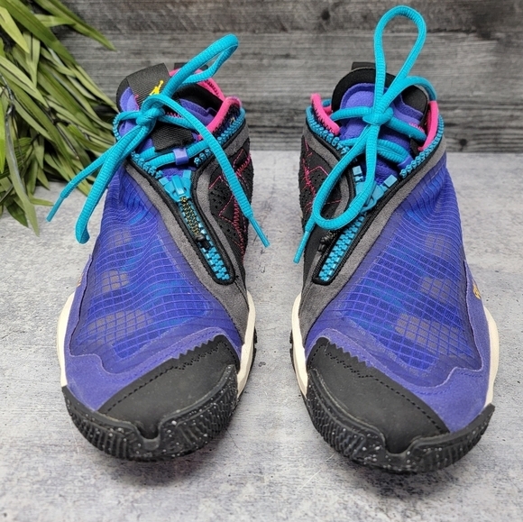 Nike | Jordan Why Not Zer0.6 Bright Concord/Pink Prime/Black Basketball Shoes - Picture 2 of 12